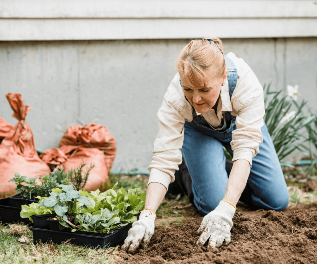 Équipement de protection pour le jardinage.